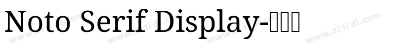 Noto Serif Display字体转换